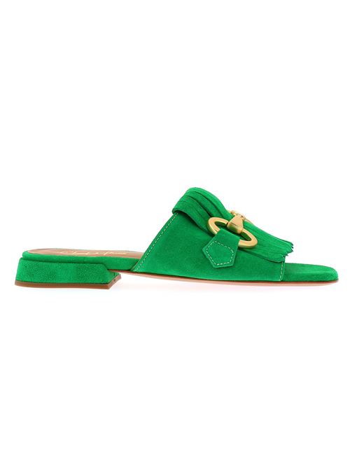 sabot da donna in camoscio verde CHAMP DE FLEURS | 04.20W